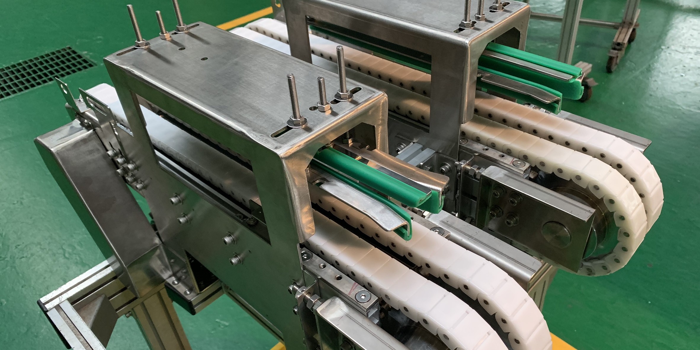 鋁擠型特殊塑料鏈條輸送帶輸送機 | Special Plastic Chain Conveyor