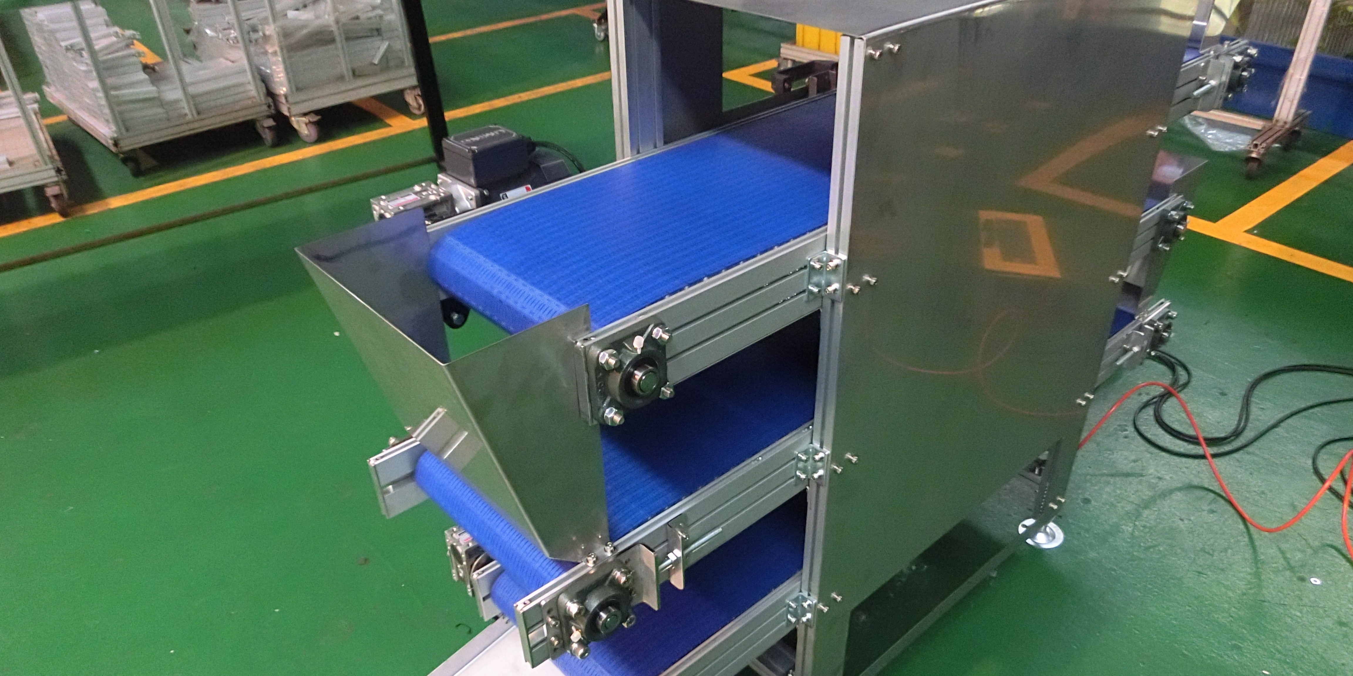 食品級塑板帶烘乾輸送帶輸送機 | Food Grade Plastic Belt Drying Conveyor