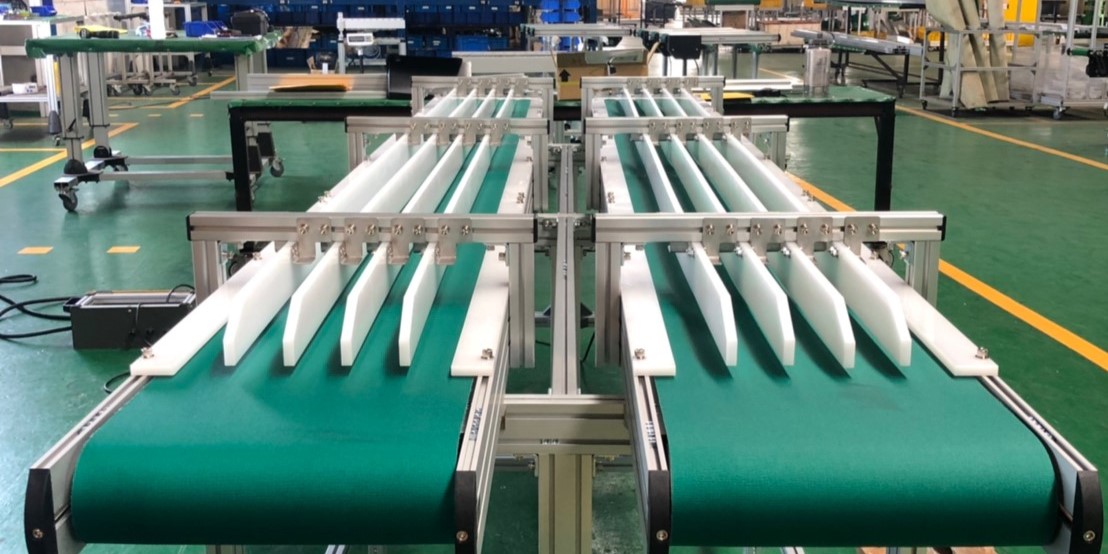 鋁擠型皮帶式分道輸送帶輸送機 | Belt Lane Conveyor