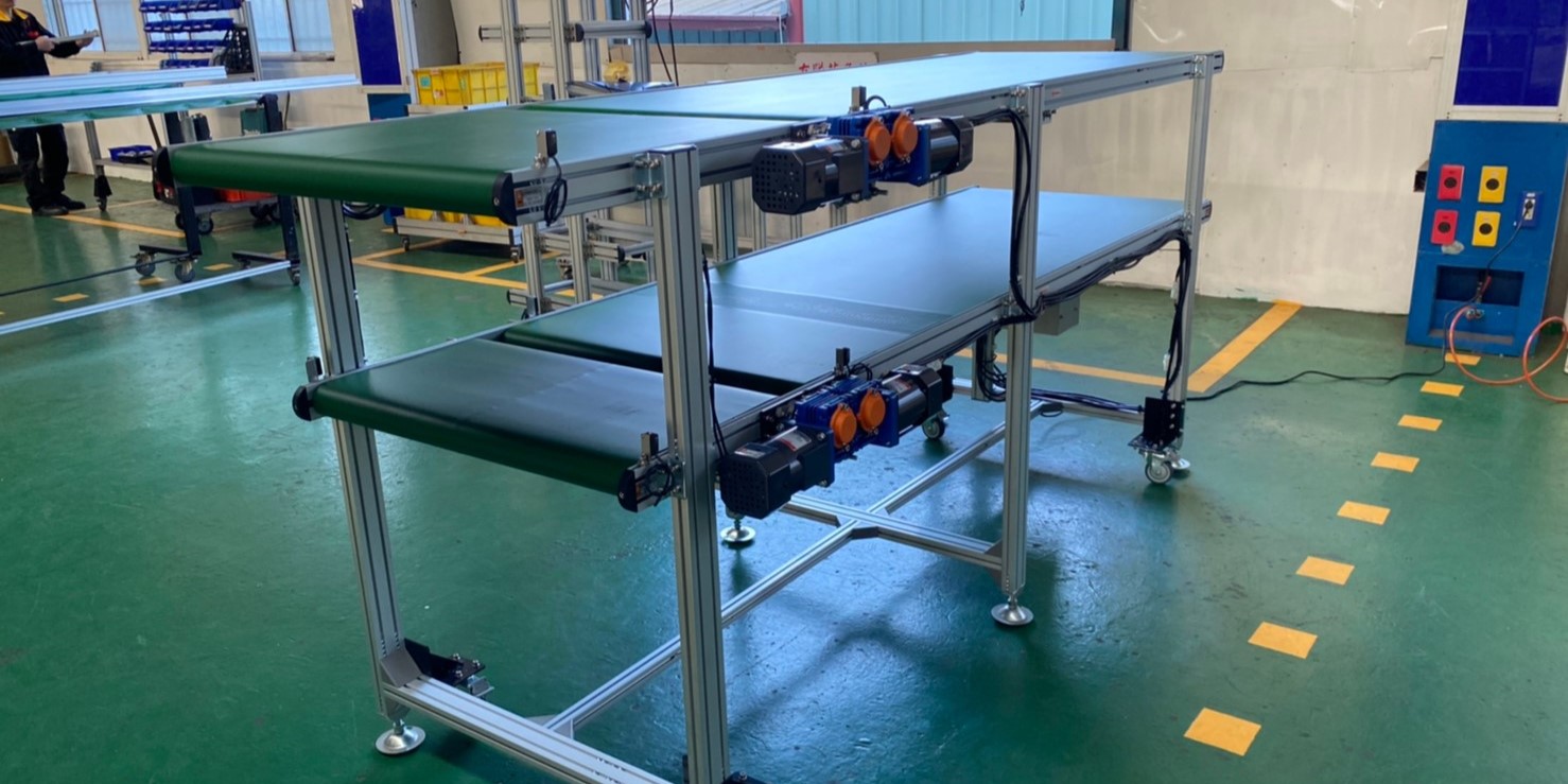 雙層分段皮帶平面式輸送帶輸送機 |Double-Layer Segmented Conveyor