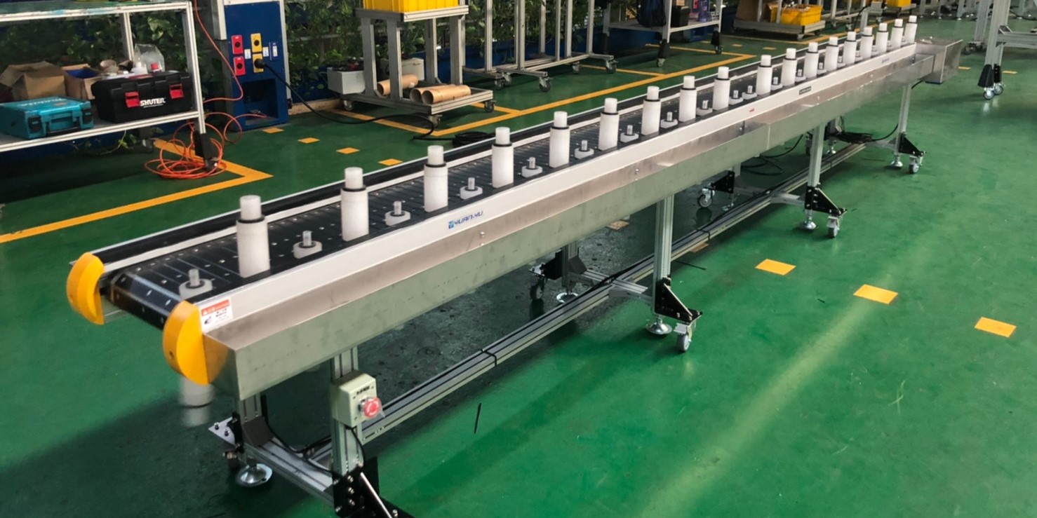 鋁擠型平面治具式鋁板帶輸送帶輸送機 |Fixture Aluminum Plate Belt Conveyor