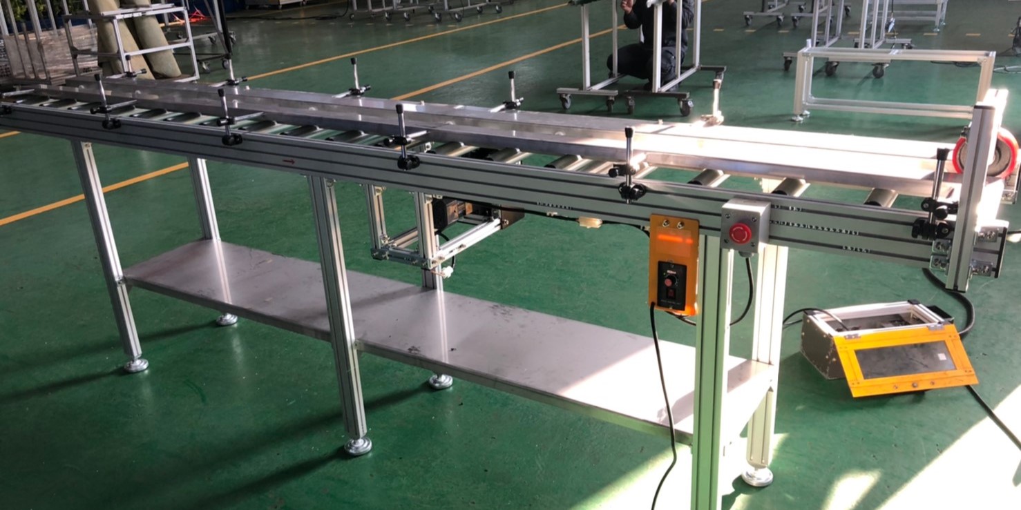 鋁擠型平面動力滾筒輸送帶輸送機 | Planar Power Roller Conveyor