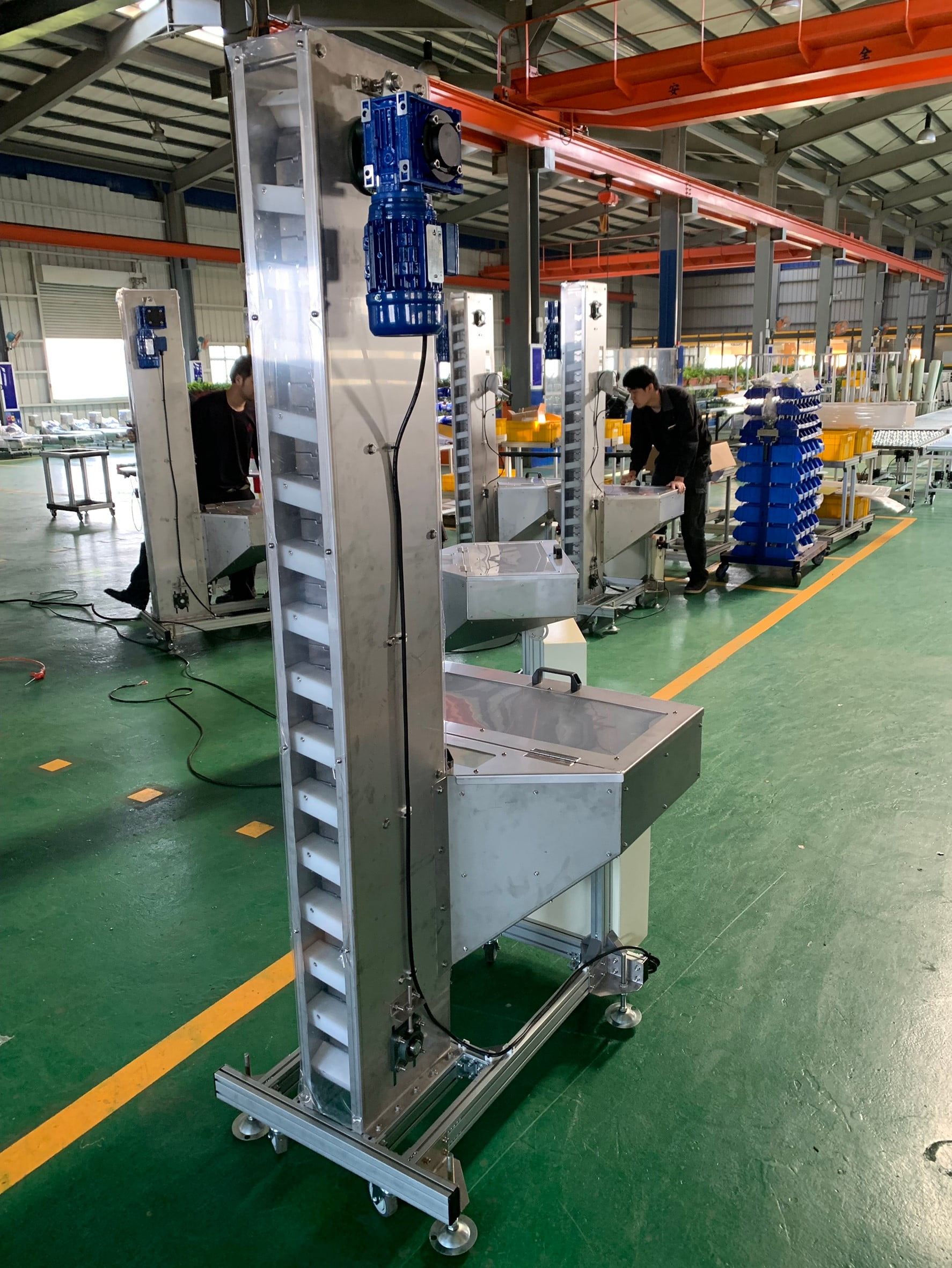 Stainless steel top plate belt jig conveyor -Lichen Conveyor Equipment Co., Ltd.