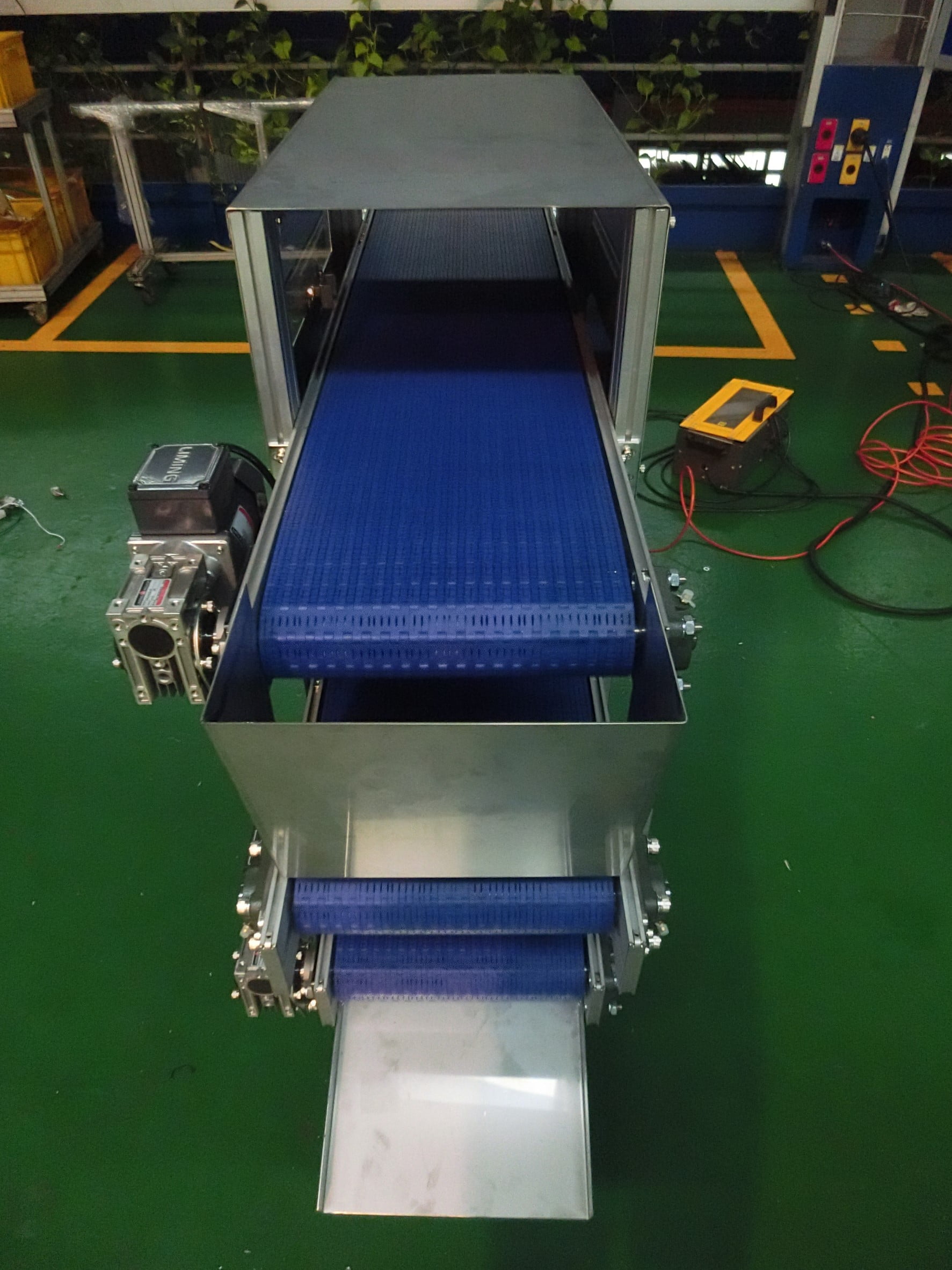 Food grade plastic plate belt drying conveyor- Lichen Conveyor Equipment Co., Ltd.