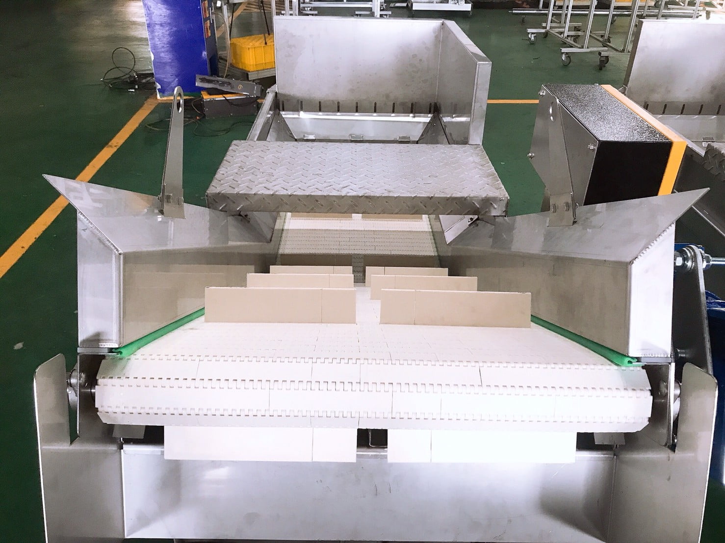 Stainless steel type plastic plate with water-immersed gooseneck conveyo-Lichen Conveyor Automatic Equipment Co., Ltd.