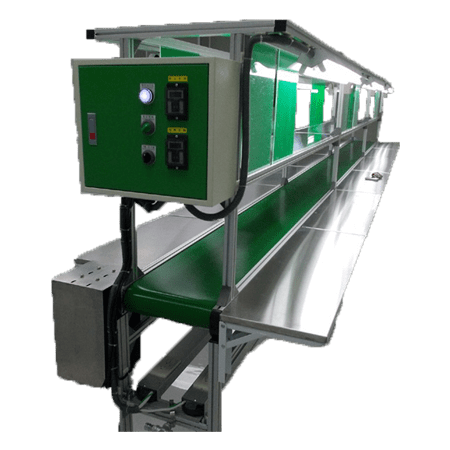 BHW Aluminum Extrusion Workbench Style Belt Automatic Conveyor Machine System 