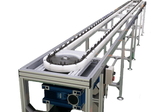 360 Degree Turning Round Type Fixture Automatic Conveyor Machine System