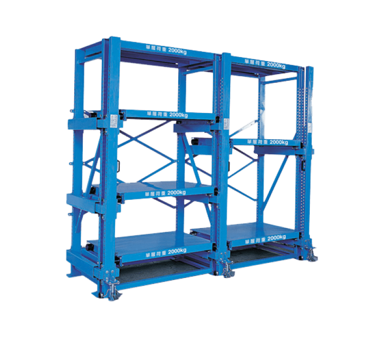 Industrial Roll-Out Shelving 